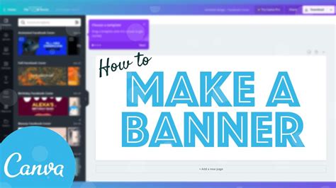 canva banner maker youtube.